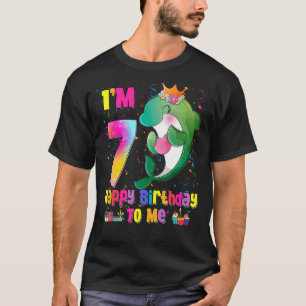I'm 7 Years Old 7th Birthday Girls Teens Dolphin T-Shirt