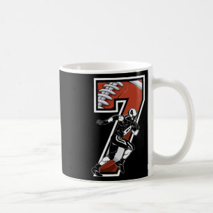 I'm 7 Years Old Football Player 7th Birthday Boys  Coffee Mug