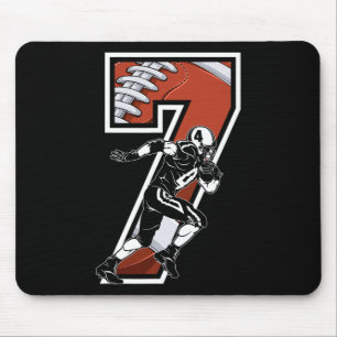 I'm 7 Years Old Football Player 7th Birthday Boys Mouse Mat