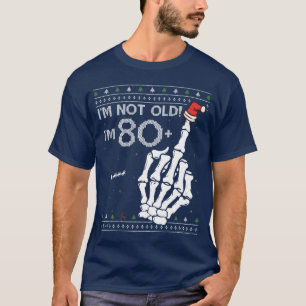 Im 80 1 middle finger Ugly Xmas Sweater for friend