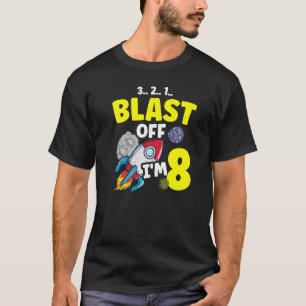 I'm 8 Science  Future Scientist Happy Birthday Pre T-Shirt