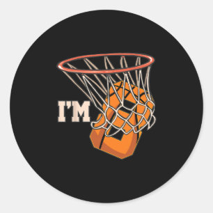 I'm 8 Sketll Theme Birthday Party Celebration 8th Classic Round Sticker