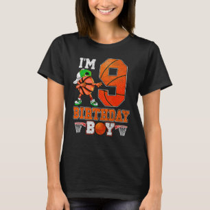 I'm 9 Birthday Boy for 9 years old boys Basket Bal T-Shirt