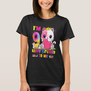 I'm 9 Years Old 9th Birthday Girls Teens Cat 2 T-Shirt