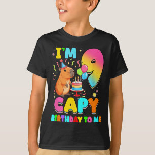 Im 9 Years Old Capy Birthday To Me 9th Birthday Ca T-Shirt