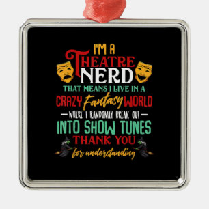 Im A Atre Nerd On Stage Acter Lovers Actor Actress Metal Tree Decoration