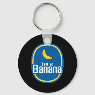 I'm A Banana Costume Halloween Fruit Yellow Fun Key Ring