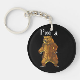 I'm a Bear Grizzly and Brown Bears Key Ring