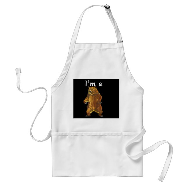 I'm a Bear Grizzly and Brown Bears Standard Apron (Front)