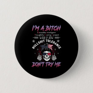 I'm A Beautiful Intelligent Thoughtful Caring Hone 6 Cm Round Badge