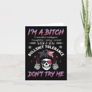 I'm A Beautiful Intelligent Thoughtful Caring Hone Card