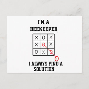 Im A Beekeeper I Always Find A Solution Postcard
