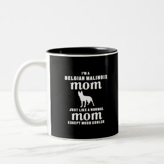 I'm A Belgian Malinois Mum Except Much Cooler Two-Tone Coffee Mug