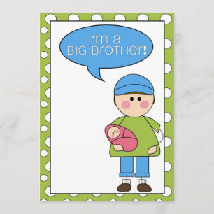 i'm a big brother (baby girl) announcement