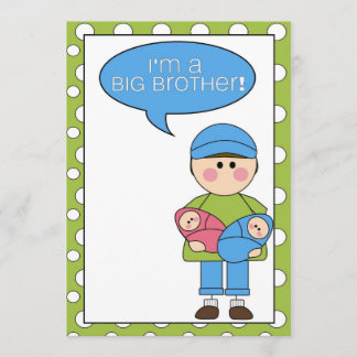 i'm a big brother (boy/girl twins) announcement