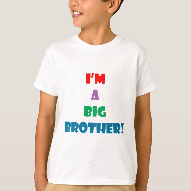 I'm a big brother text T-Shirt (Front)