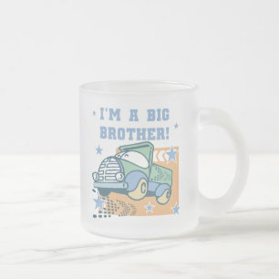 I'm a Big Brother - Truck Tshirts and Gifts Frosted Glass Coffee Mug