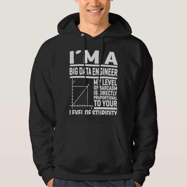 I'm A Big Data Engineer My Level Of Sarcasm Is Dir Hoodie (Front)