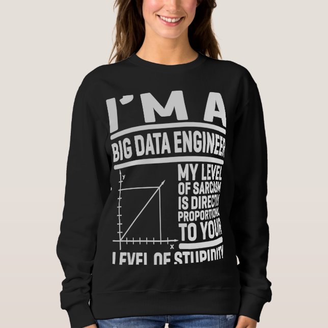 I'm A Big Data Engineer My Level Of Sarcasm Is Dir Sweatshirt (Front)