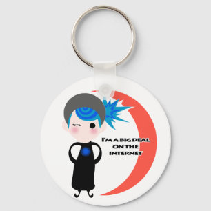 I'm a Big Deal on the Internet - Blue Spectrum Key Ring