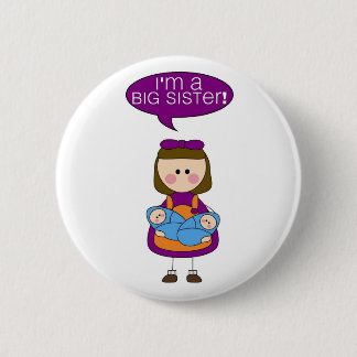 i'm a big sister (twin boys) button