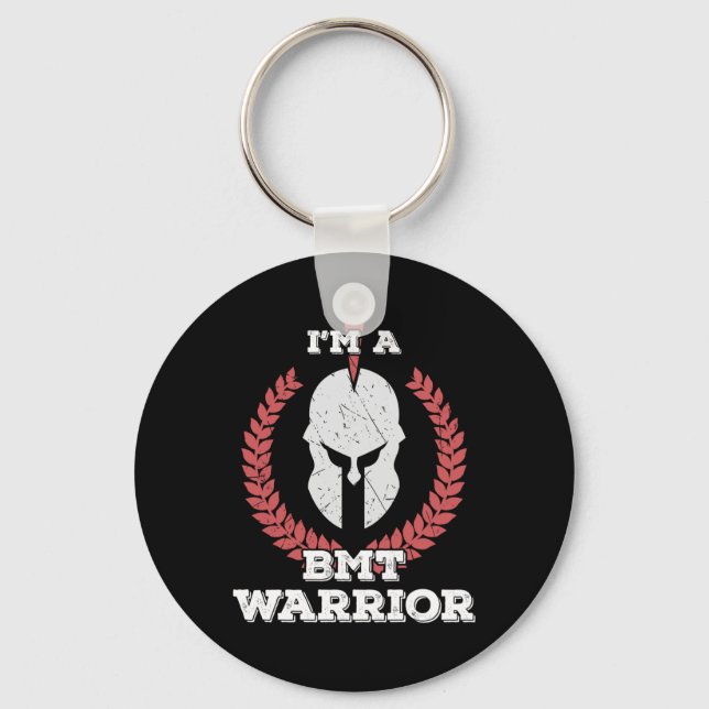Im A Bmt Warrior Bone Marrow Transplant Awareness  Key Ring (Front)