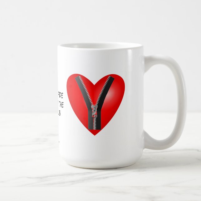 I'm a bona fide member of the Zipper Club Coffee Mug (Right)