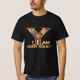 I'm a book addict-Book Lover  Design T-Shirt