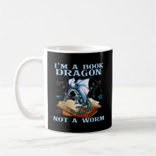 I'M A Book Dragon Not A Worm Dragons Coffee Mug