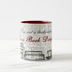 I'm a Book Dragon Two-Tone Coffee Mug
