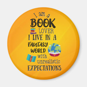I'm A Book Lover In A Fantasy World Magnet