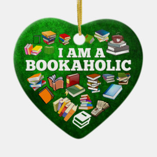 I'm A Bookaholic Ceramic Tree Decoration
