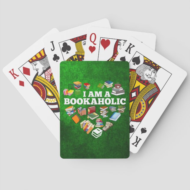I'm A Bookaholic Playing Cards (Back)