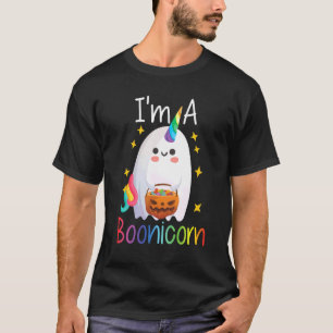 I'm A Boonicorn Cute Halloween Unicorn Ghost Costu T-Shirt
