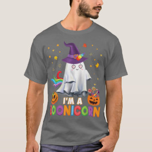 Im A Boonicorn Unicorn Ghost Halloween Witch Pumpk T-Shirt