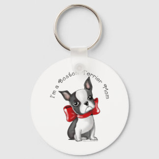 *I'm a Boston Terrier Mum* Adorable Dog Key Ring