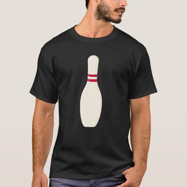 I'm A Bowling Pin Easy And Lazy Halloween Costume T-Shirt (Front)