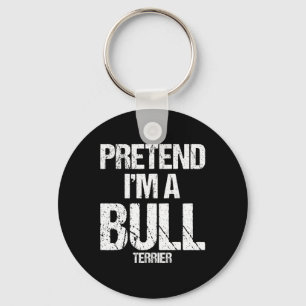I'm A Bull Terrier Funny Halloween Dog Costume Key Ring