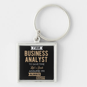 im a business analyst to save time key ring