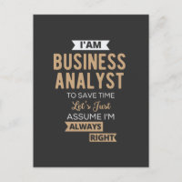 im a business analyst to save time