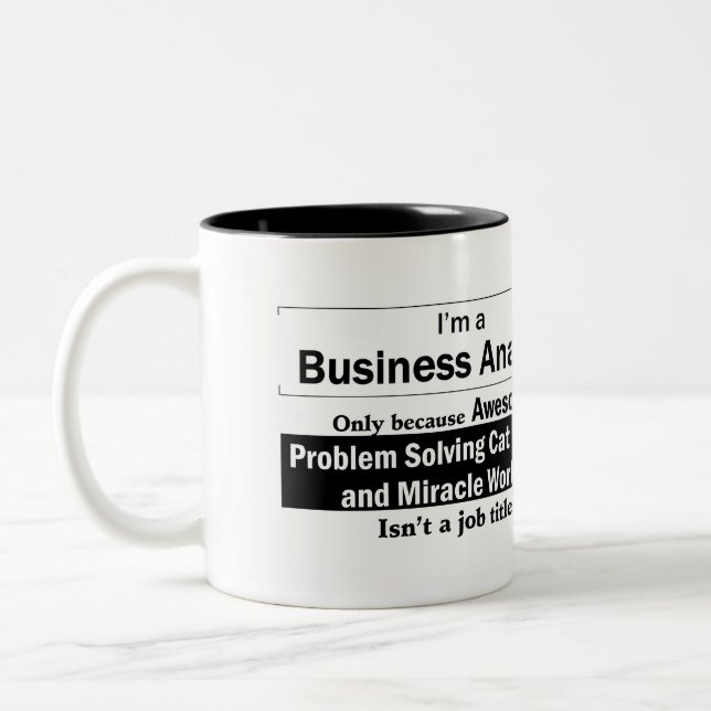 I'm a Business Analyst Two-Tone Coffee Mug (Left)