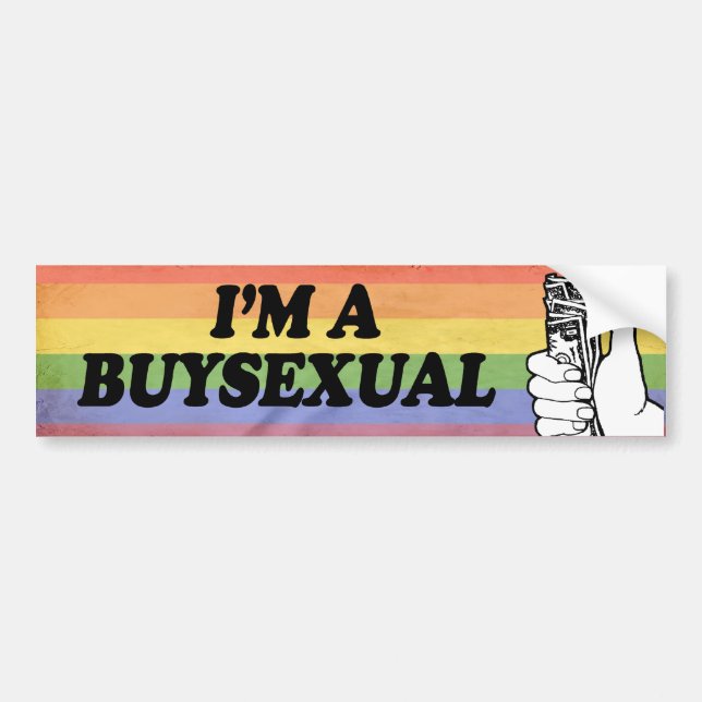 I'M A BUYSEXUAL -.png Bumper Sticker (Front)