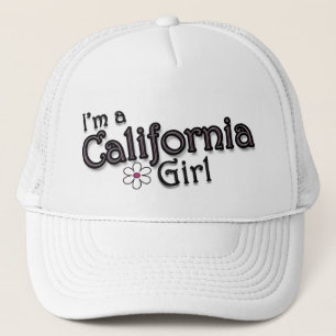 I'm a California Girl, Flower, Ladies Baseball Cap