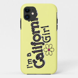I'm a California Girl, Flower, Yellow iPhone Cover
