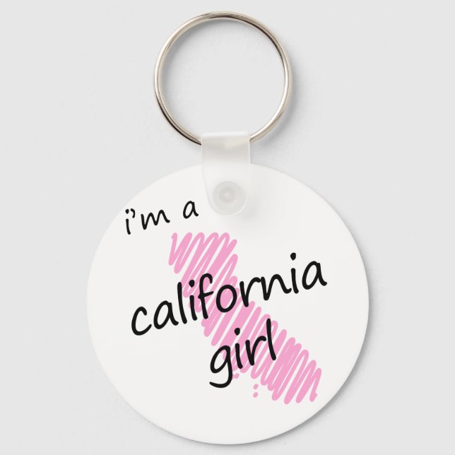 I'm a California Girl Key Ring (Front)