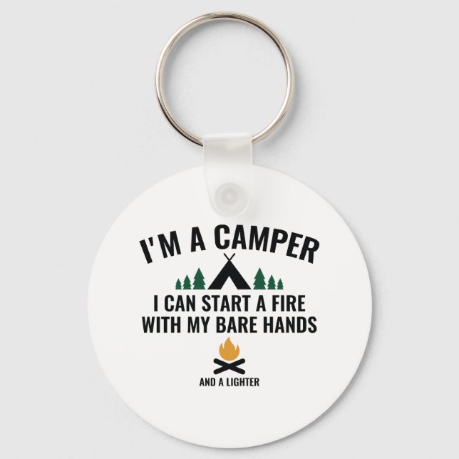 I'm A Camper Key Ring (Front)