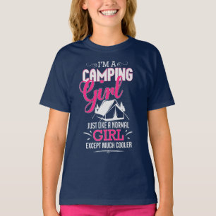 I'm A Camping Girl Funny Cool Tent Camper T-Shirt