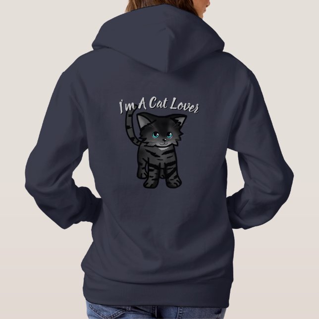 "I'm A Cat Lover" Hoodie (Back)