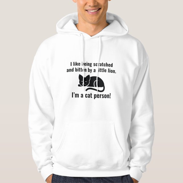 I'm A Cat Person Hoodie (Front)