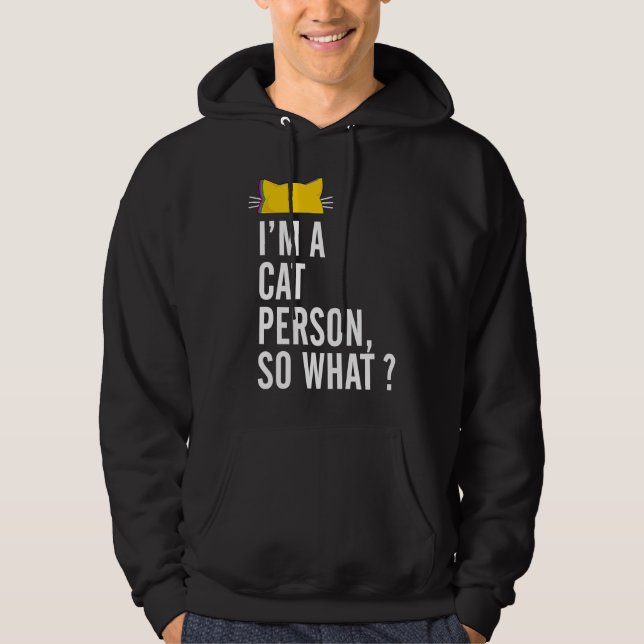 I'm A Cat Person So What Ca For Women Hoodie (Front)